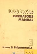 Jones & Shipman 1300 Series, Grinder, Operations Install and Maintenance Manual-1300-Series-01